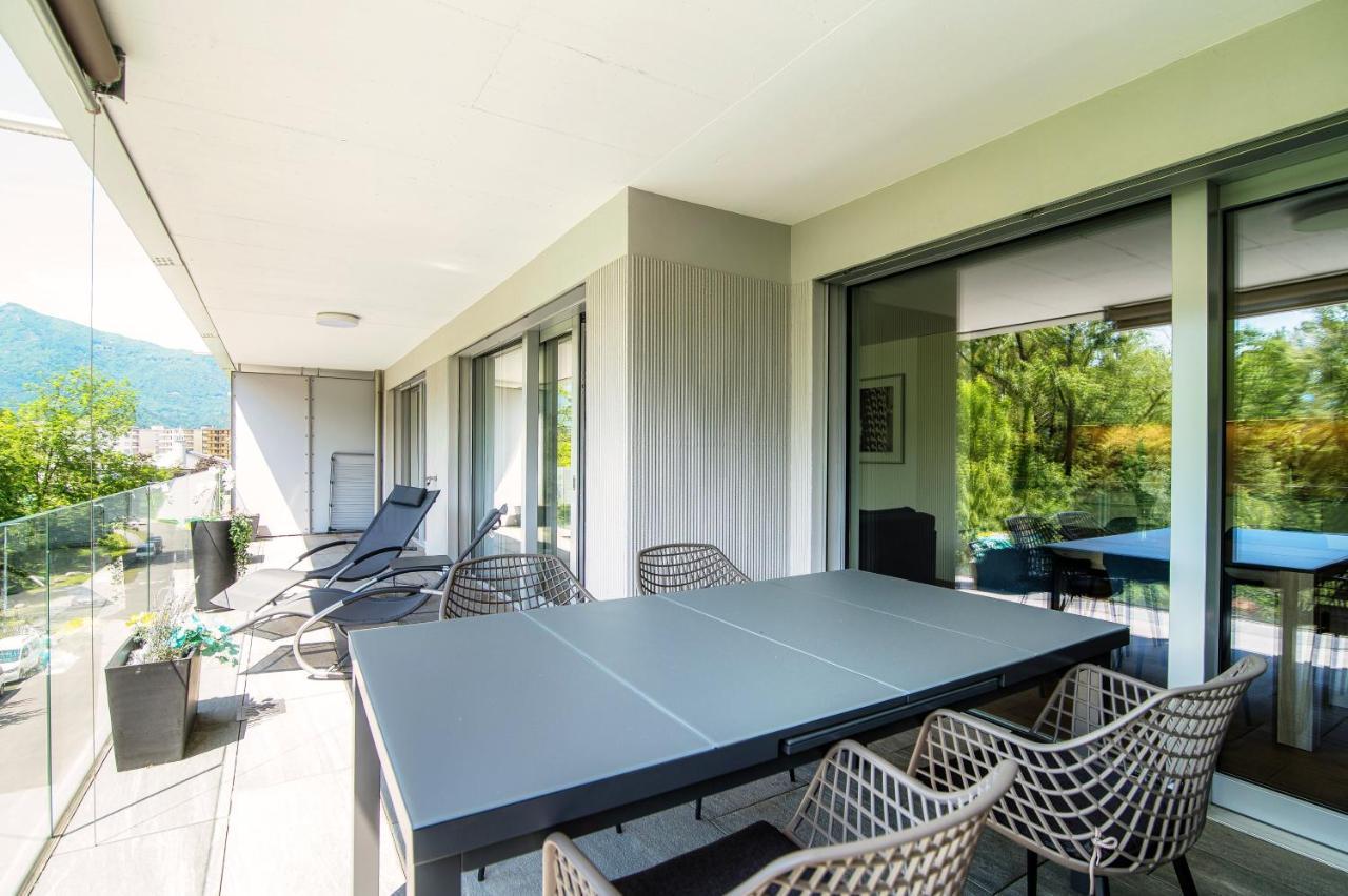 Linda Terrace By Quokka 360 - Modern One-Bedroom Flat With Sun Terrace Локарно Экстерьер фото